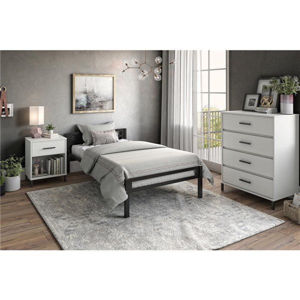 Ameriwood Home Ameriwood Brewer Nightstand 24 88 In Wood White 5360015com Rona