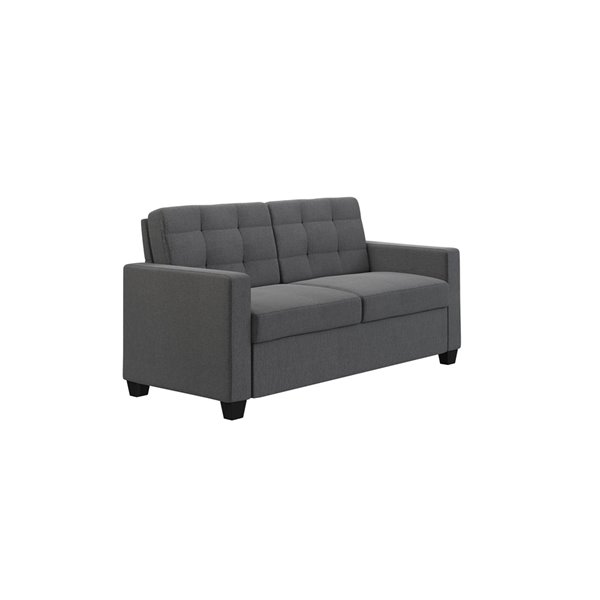 SIGNATURE SLEEP Dorel Signature Devon Sleeper Sofa with Memory Foam Mattress Full Gray 2156029 RONA