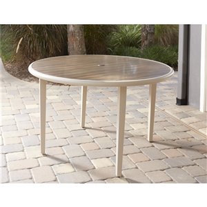 Table à manger Santa Fe de Novogratz Outdoor Living, 49,1 po x 14,1 po, brun