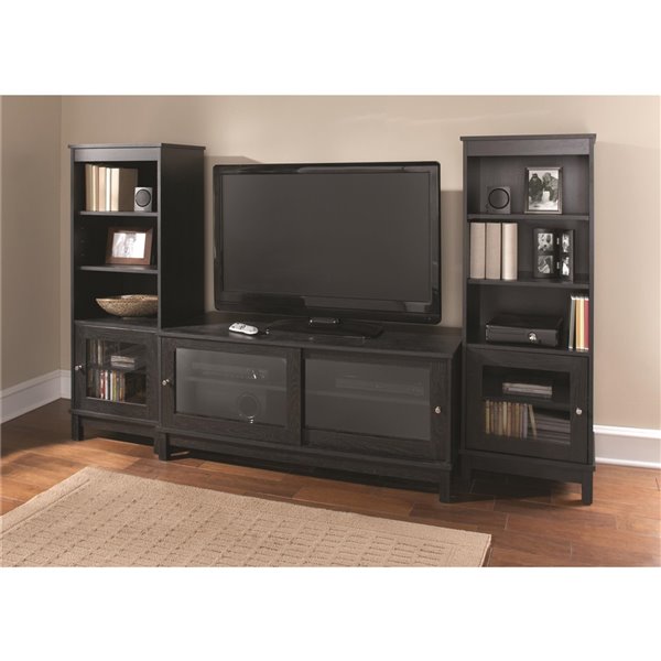 Ameriwood Home Tv Stand With Sliding, Tv Stand With Sliding Glass Doors