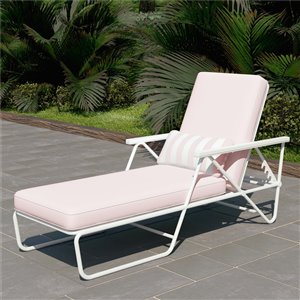 Novogratz Poolside Gossip Collection Connie Chaise Lounge - Pink