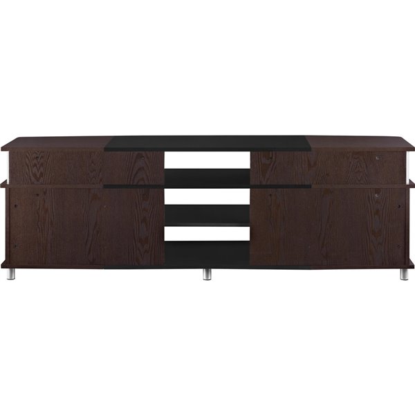Ameriwood Home Carson TV Stand for TVs up to 70-in - 63-in x 15.35-in x 20.5-in - Cherry