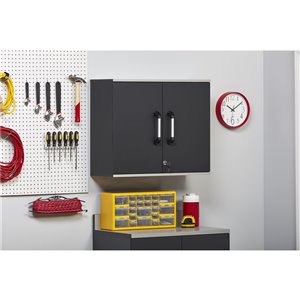 Cabinet mural Boss de System Build, 15,44 po x 21,31 po x 59,88 po, gris anthracite