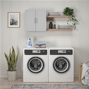 Cabinet mural Callahan de System Build, 12,44 po x 23,43 po x 23,68 po, gris