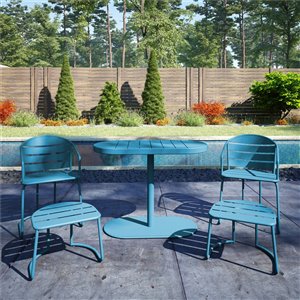 Cosco Outdoor Furniture 5-Piece Patio Bistro Set - Turquoise