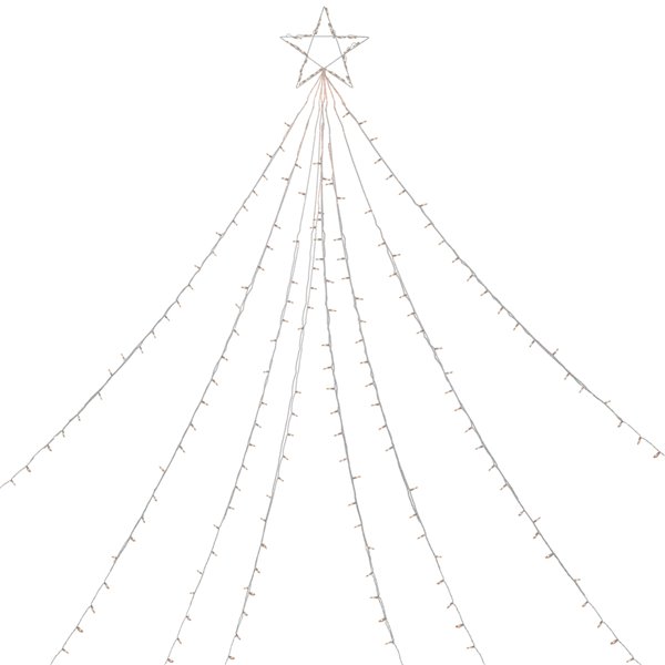 Northlight Clear Lighted Christmas Display Tree Outdoor Decor - 12-ft