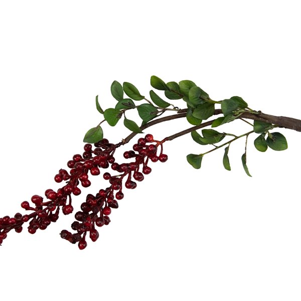 Northlight Vintage Romance Hanging Red Berries Artificial Christmas Spray - 60-in