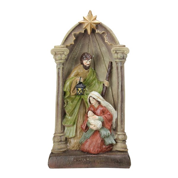 Northlight Holy Family and Angel Figures Christmas Nativity Statue Decor -  14.5-in