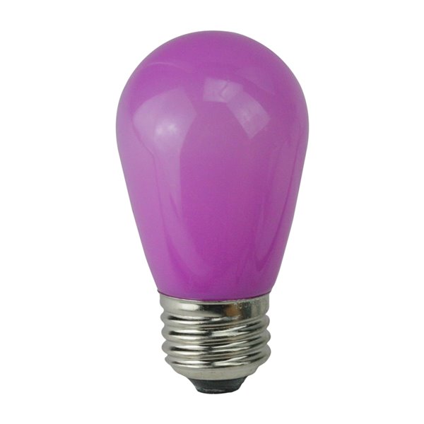 Northlight Opaque LED S14 Christmas Replacement Bulbs - Purple - Pack of 25