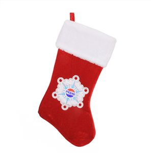 Northlight Pepsi Snowflake Embroidered Christmas Stocking - 19.25-in - Red and White