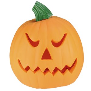 Northlight Animated Double-Sided Pumpkin Halloween Decor - 9.75-in - Orange/Green