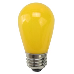 Northlight LED S14 Christmas Replacement Light Bulbs - 1.3 Watts - Opaque Yellow - Pack of 25