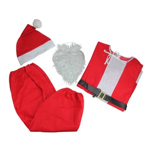 Northlight Santa Claus Unisex Adult Christmas Costume - One Size - Red/White