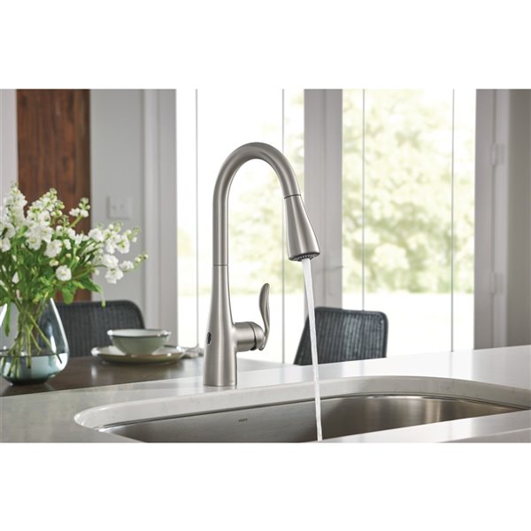 Moen Arbor Pulldown Kitchen Faucet Stainless 7594ewsrs Rona 7844