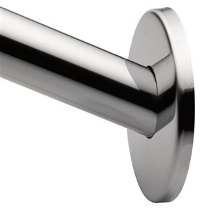 MOEN Curved Adjustable Shower Rod - Chrome (wall flange sold separately)