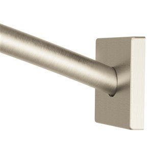 MOEN Triva Adjustable Curved Shower Rod - Brushed Nickel