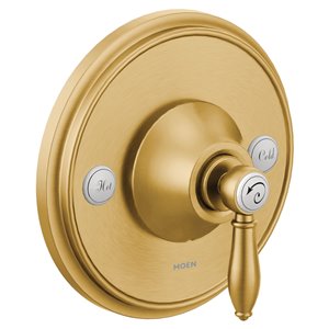 MOEN Weymouth Posi-Temp Valve Trim - Brushed Gold (Valve Sold Separately)