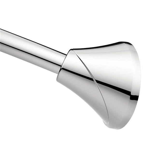 Moen Tension Curved Shower Rod Chrome, How To Hang A Moen Curved Shower Curtain Rod