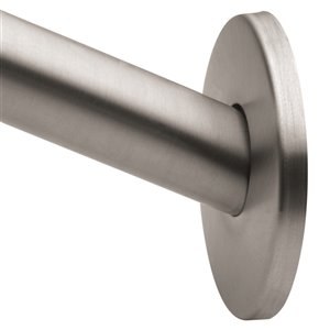 Tringle de douche incurvée ajustable de Moen, nickel brossé (bride murale vendue séparément)