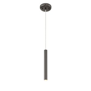 Luminaire suspendu Forest de Z-Lite à 1 ampoule, fini noir perle