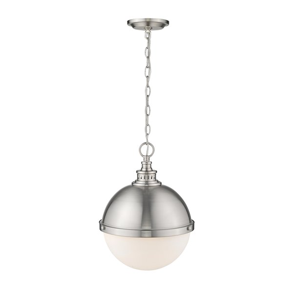 Z-Lite Peyton 2-Light Pendant in Brushed Nickel