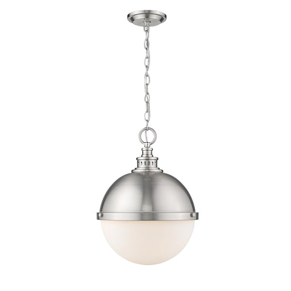 Z-Lite Peyton 2-Light Pendant in Brushed Nickel