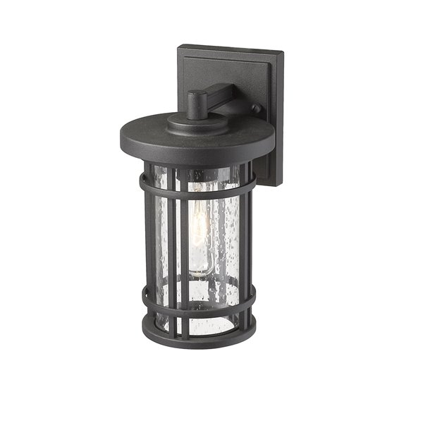 Luminaire mural extérieur Jordan de Z-Lite 1 ampoule, noir