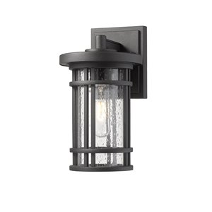 Z-Lite Jordan 1-Light Outdoor Wall Sconce in Black