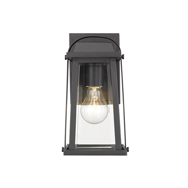 Z-Lite Millworks 1-Light Outdoor Wall Sconce in Black