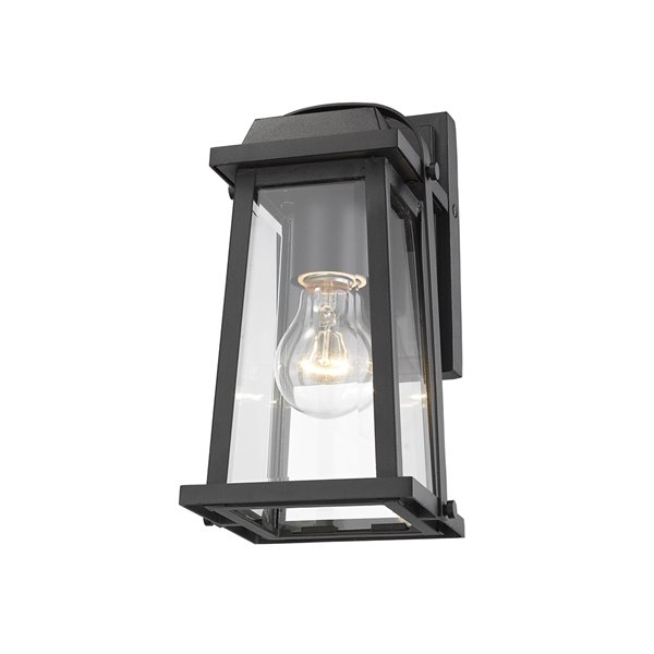 Z-Lite Millworks 1-Light Outdoor Wall Sconce in Black