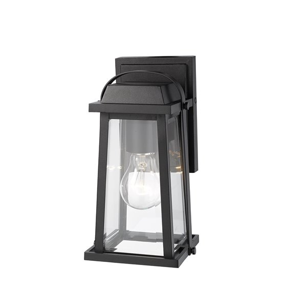 Z-Lite Millworks 1-Light Outdoor Wall Sconce in Black