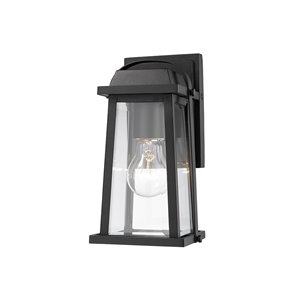 Z-Lite Millworks 1-Light Outdoor Wall Sconce in Black