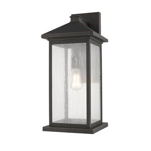Luminaire mural extérieur Portland de Z-Lite 1 ampoule, bronze