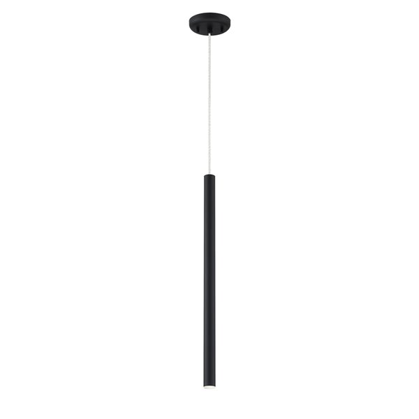 Z-Lite Forest 1-Light Mini Pendant in Matte Black Finish