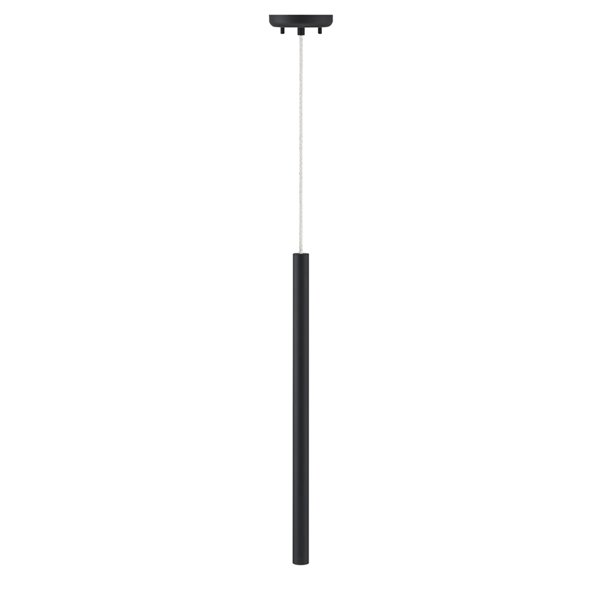 Z-Lite Forest 1-Light Mini Pendant in Matte Black Finish