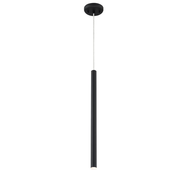 Z-Lite Forest 1-Light Mini Pendant in Matte Black Finish