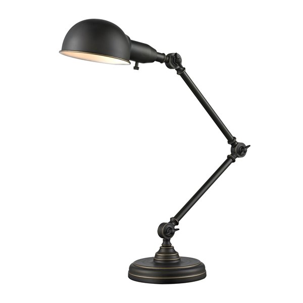 Z Lite Stuart 1 Light Table Lamp In Old, Old Bronze Table Lamps