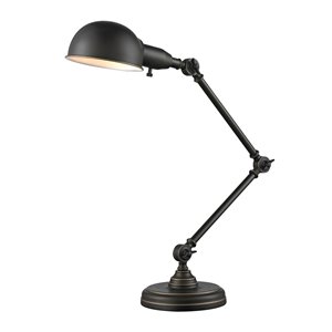 Lampe de table à 1 lumière Z-Lite Stuart au fini bronze vieilli, 36 po