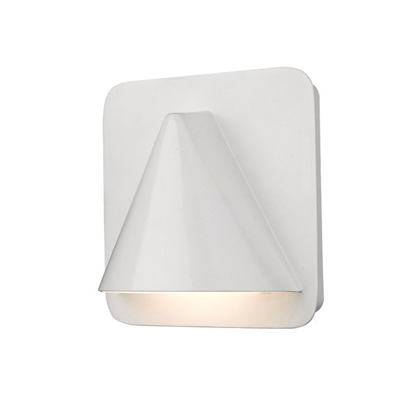 Z-Lite Obelisk LED 1-Light Outdoor Wall Sconce in White