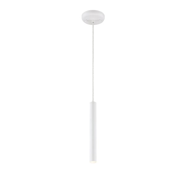 Luminaire suspendu Forest de Z-Lite à 1 ampoule, fini blanc mat