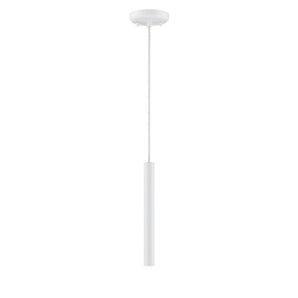 Luminaire suspendu Forest de Z-Lite à 1 ampoule, fini blanc mat