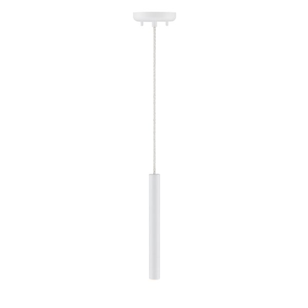 Luminaire suspendu Forest de Z-Lite à 1 ampoule, fini blanc mat