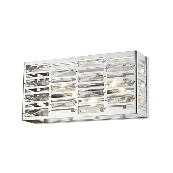 Z-Lite Cronise 2 Light Vanity in Chrome Finish