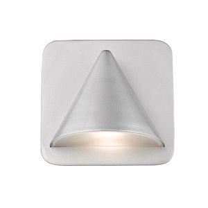 Luminaire mural extérieur Obelisk de Z-Lite 1 ampoule DEL, argent