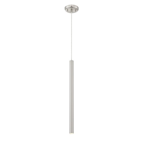 Luminaire suspendu Forest de Z-Lite à 1 ampoule, fini nickel brossé