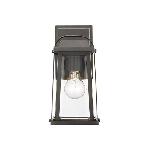 Z-Lite Millworks 1-Light Outdoor Wall Sconce in Oil Rubbed Bronze