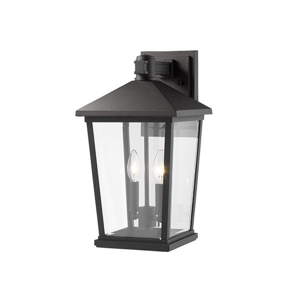 Z-Lite Beacon 2-Light Outdoor Wall Sconce in Black