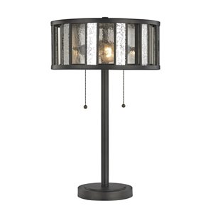 Lampe de table à 2 ampoules Juturna de Z-Lite au fini bronze, 23 po