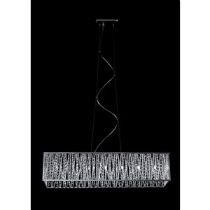 Luminaire de cuisine suspendu Terra de Z-Lite à 7 ampoules, chrome