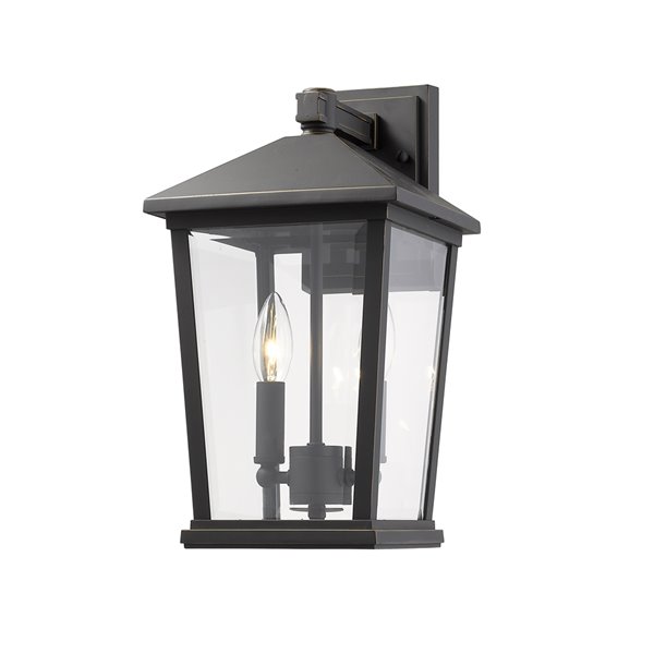 Z-Lite Beacon 2-Light Outdoor Wall Sconce in Oil Rubbed Bronze